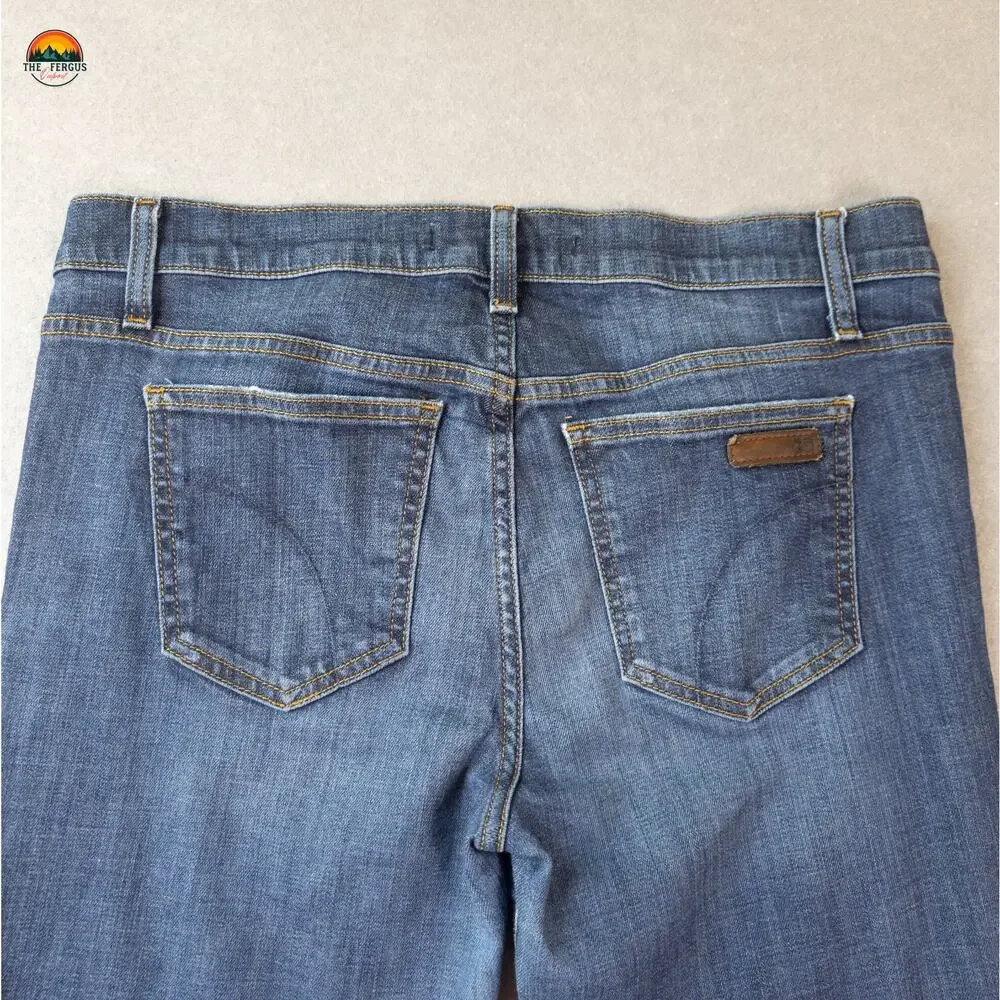 Joe's Cropped Jeans Blue Medium Wash Skinny Leg Denim Pockets Women's Size 32